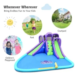 Costway Inflatable Water Park Octopus Bounce House 2 Slides Climbing Wall Without Blower -Kiddie Kingdom Store GUEST 3de61162 5cc6 4892 a61f 5e793b3f7f32