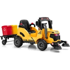 Costway Ride On Car 12V 2 In 1 Kids Street Sweeper Truck Electric Vehicle With Remote Control 21 Costway Ride On Car 12V 2 In 1 Kids Street Sweeper Truck Electric Vehicle With Remote Control -Kiddie Kingdom Store GUEST 3e55e8c9 f0a9 439f 8095 1cea8b9cd0c5