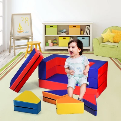 Costway 4-in-1 Crawl Climb Foam Shapes Playset Softzone Toy Toddler Preschoolers Kids 4 Costway 4-in-1 Crawl Climb Foam Shapes Playset Softzone Toy Toddler Preschoolers Kids - Image 2