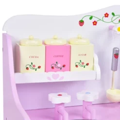 Costway Kids Wooden Play Set Kitchen Toy Strawberry Pretend Cooking Playset Toddler -Kiddie Kingdom Store GUEST 402f09fb 3bbf 4749 8d60 fcbc5761f1a7
