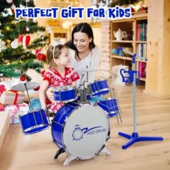 Costway Jazz Drum Set For Toddler Kids Educational Toy W/Keyboard Cymbal Microphone -Kiddie Kingdom Store GUEST 4060abc9 de12 4b8b a545 fdd865bed6b7