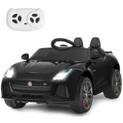 Costway 12V Jaguar F-Type SVR Licensed Kids Ride On Car Motorized Vehicle W/ MP3 Navy -Kiddie Kingdom Store GUEST 4101cdad 5601 44aa aa28 24e11b7707fb