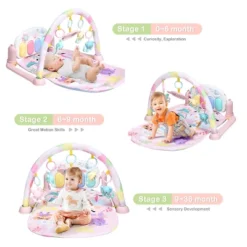 3 In 1 Baby And Toddler Learning Toys Fitness Music And Lights Fun Piano Activity Center Pink -Kiddie Kingdom Store GUEST 422b5b97 08a4 4a7d aa56 90a2e292cf68