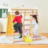 Costway 8-in-1 Jungle Gym Playset, Wooden Climber Play Set With Monkey Bars Colorful/Natural 2 Costway 8-in-1 Jungle Gym Playset, Wooden Climber Play Set With Monkey Bars Colorful/Natural -Kiddie Kingdom Store GUEST 423ed719 4f0c 44db b6ac 478eeaa0e13d