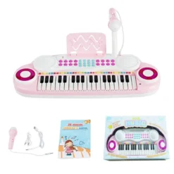 Costway 37-Key Toy Keyboard Piano Electronic Musical Instrument BluePink -Kiddie Kingdom Store GUEST 44d2ad7e 26c5 41a4 910f cab50c7839c7