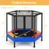 Costway 48'' Hexagonal Kids Trampoline Recreational Bounce Jumper W/Foam Padded Handrails 1 Costway 48'' Hexagonal Kids Trampoline Recreational Bounce Jumper W/Foam Padded Handrails -Kiddie Kingdom Store GUEST 4518921a e3d1 4d17 815a 7cdbbb2c3535