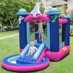 Costway Inflatable Space-themed Bounce House Kids 3-in-1 Bounce Castle W/ 550W Blower -Kiddie Kingdom Store GUEST 457f6883 6aeb 42cd 85d3 1f6c3a476b02