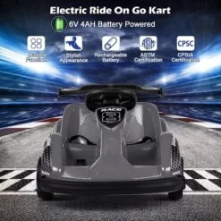 Costway 6V Electric Go Kart For Kids Electric Ride On Car W/ 2.4G Remote Control W/Soft Start Sound And Music Function 19 Costway 6V Electric Go Kart For Kids Electric Ride On Car W/ 2.4G Remote Control W/Soft Start Sound And Music Function -Kiddie Kingdom Store GUEST 460ca8bc 1cd2 4339 99ea 6efb641f5ad1