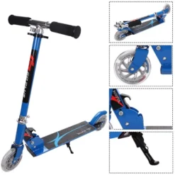 Costway Folding Aluminum 2 Wheel Kids Kick Scooter Adjustable Height LED Light Up -Kiddie Kingdom Store GUEST 476ca528 806e 4e73 bc59 3e2a8c2d774d