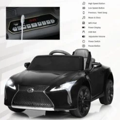 Costway 12V Kids Ride On Car Lexus LC500 Licensed Remote Control Electric Vehicle Black 16 Costway 12V Kids Ride On Car Lexus LC500 Licensed Remote Control Electric Vehicle Black -Kiddie Kingdom Store GUEST 47853003 e711 4609 b5d3 286ac666a378