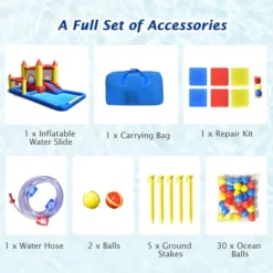 Costway Inflatable Water Slide Castle Kids Bounce House Indoor & Outdoor Without Blower 18 Costway Inflatable Water Slide Castle Kids Bounce House Indoor & Outdoor Without Blower -Kiddie Kingdom Store GUEST 4830c111 5380 4e8e a6ff 1bb4657558d0