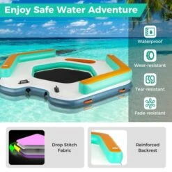 Costway 8.7 Ft Inflatable Floating Dock With Detachable Ladder Mesh Swim Lounge Beach 19 Costway 8.7 Ft Inflatable Floating Dock With Detachable Ladder Mesh Swim Lounge Beach -Kiddie Kingdom Store GUEST 49c6905b f81a 42b2 9e61 656b48df3da6
