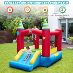 Costway Inflatable Bounce Castle Kids Jumping Bouncer Indoor Outdoor With 480W Blower -Kiddie Kingdom Store GUEST 4b1cafdf 4ff4 4051 9f00 a33da27ebaf9