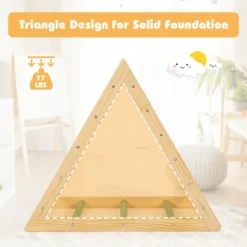 Costway Climbing Triangle Ladder, Wooden Triangle Climber, Educational Triangle Climber -Kiddie Kingdom Store GUEST 4b21d1f9 dd1f 47ba 8092 feaca9c499e0
