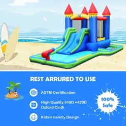 Costway Inflatable Castle Bouncer Bounce House Slide Water Park BallPit With 580W Blower -Kiddie Kingdom Store GUEST 4b5d6dea 52f0 479d bbd7 ec1ae9be679d