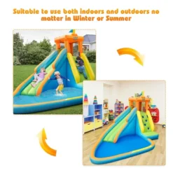 Costway Kids Bounce House Castle Splash Water Pool W/ 740W Blower -Kiddie Kingdom Store GUEST 4cf0bc75 8bc4 45e6 94ab 4a9a00075b32