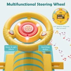 Costway 6V Electric Kids Ride On Train Motorized Train Toy W/ Track & 6 Wheels -Kiddie Kingdom Store GUEST 4dbec048 9cec 4f21 8cc3 41220fe77b62