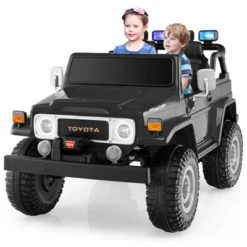 Costway 2 Seater Ride On Truck Car 12V Licensed Toyota FJ40 RC W/ Laser Light & Music -Kiddie Kingdom Store GUEST 4deccfcb cf38 452d 943a 9b75189b3248 1