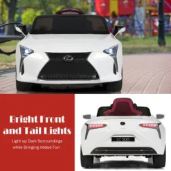 Costway 12V Kids Ride On Car Lexus LC500 Licensed Remote Control Electric Vehicle White -Kiddie Kingdom Store GUEST 4df2a63a b8e7 47ab 9815 ea0ccec7dca4