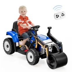 Costway Kids Ride On Roller 12V Electric Tractor Remote W/ Music & LED Light YellowBluePinkRed -Kiddie Kingdom Store GUEST 4fbf58bb fd98 41b0 8991 6d68a8406bc1