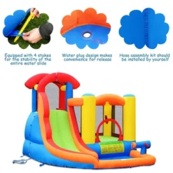 Costway Inflatable Bounce House Water Slide W/ Climbing Wall Splash Pool Water Cannon 14 Costway Inflatable Bounce House Water Slide W/ Climbing Wall Splash Pool Water Cannon -Kiddie Kingdom Store GUEST 4fea0c4d 6304 4012 a2f7 321571fcdd2e