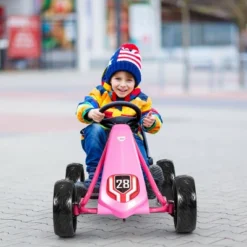 Go Kart Pedal Car Kids Ride On Toys Pedal Powered 4 Wheel Adjustable Seat Pink/Black 15 Go Kart Pedal Car Kids Ride On Toys Pedal Powered 4 Wheel Adjustable Seat Pink/Black -Kiddie Kingdom Store GUEST 50966635 2843 44ec aced cae7db4389fe