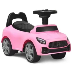 Costway Foot-to-Floor Kids Ride-On Push Car W/ Horn And Music WhitePink -Kiddie Kingdom Store GUEST 50edf1ab 11d0 4ace 8b20 d11187a63413