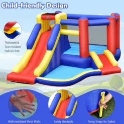 Costway Inflatable Bouncy Castle Kids Jumping House W/ Double Slides Air Blower Excluded 18 Costway Inflatable Bouncy Castle Kids Jumping House W/ Double Slides Air Blower Excluded -Kiddie Kingdom Store GUEST 51db18e3 c989 4bcf 9a2b d9879fbb240b