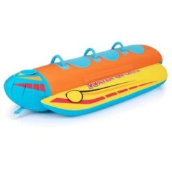 Costway 3-Person Inflatable Banana Boat With Boating & Water Sports 3 EVA-padded Seats -Kiddie Kingdom Store GUEST 5230f072 91b7 4e82 8a6c 1da441c4f8ab