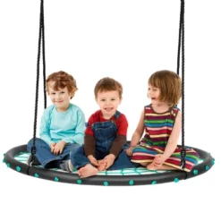 Costway 40'' Spider Web Tree Swing Set W/ Adjustable Hanging Ropes Kids Play Set BlueGreenOrange -Kiddie Kingdom Store GUEST 52971141 23bb 40b8 8890 e756c619a150