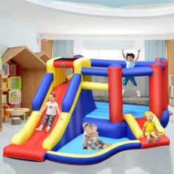 Costway Inflatable Bouncy Castle Kids Jumping House W/ Double Slides Air Blower Excluded 14 Costway Inflatable Bouncy Castle Kids Jumping House W/ Double Slides Air Blower Excluded -Kiddie Kingdom Store GUEST 538122c6 2404 49a9 b155 4fe147f84fff