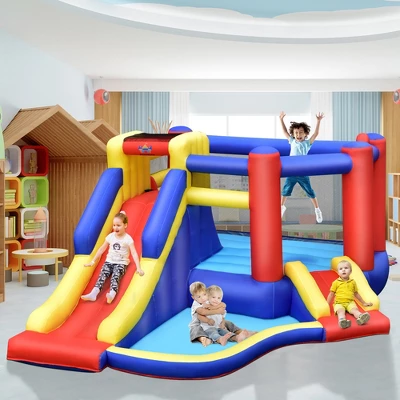 Costway Inflatable Bouncy Castle Kids Jumping House W/ Double Slides Air Blower Excluded 6 Costway Inflatable Bouncy Castle Kids Jumping House W/ Double Slides Air Blower Excluded - Image 4