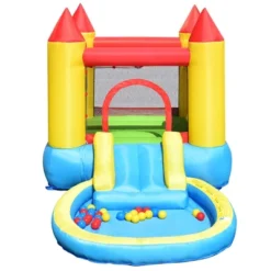 Costway Inflatable Bounce House Kids Slide Jumping Castle Bouncer W/ Balls Pool & Bag -Kiddie Kingdom Store GUEST 55ea257e f35b 49d7 a949 c714fa8d99f5