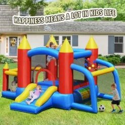 Costway Kid Inflatable Bounce House Slide Jumping Castle W/Soccer Goal Ball Pit & Blower 13 Costway Kid Inflatable Bounce House Slide Jumping Castle W/Soccer Goal Ball Pit & Blower -Kiddie Kingdom Store GUEST 55f2da72 c180 437c 9a17 f55367db0e58
