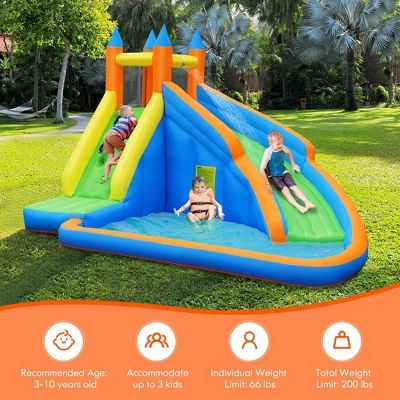 Costway Inflatable Water Slide Mighty Bounce House Jumper Castle W/ 480W Blower 9 Costway Inflatable Water Slide Mighty Bounce House Jumper Castle W/ 480W Blower - Image 7