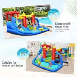 Costway Inflatable Bouncer Water Slide Bounce House Splash Pool Without Blower -Kiddie Kingdom Store GUEST 57350c0f c31d 489d 9908 44f5f7ed16e8