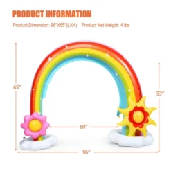 Costway Inflatable Rainbow Sprinkler Summer Outdoor Kids Spray Water Toy Yard Party Pool -Kiddie Kingdom Store GUEST 57544e88 66d4 481d ab39 031496269ae7