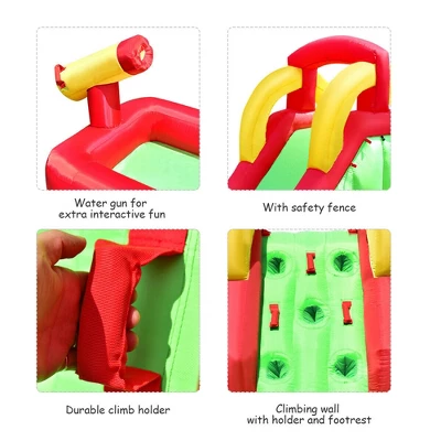 Costway Inflatable Bounce House Water Slide Park Bouncer Children Jumper With 350W Blower 4 Costway Inflatable Bounce House Water Slide Park Bouncer Children Jumper With 350W Blower - Image 2