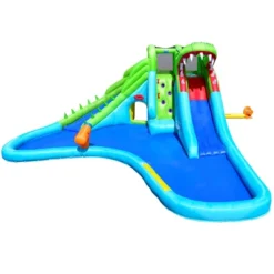 Costway Inflatable Kid Bounce House Dual Slide Climbing Wall Splash Pool W/Bag -Kiddie Kingdom Store GUEST 589415d6 57b2 4126 bf40 a8fcd4ee5d65