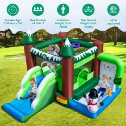 Costway 6-in-1 Winter Themed Snowman Inflatable Castle Kids Jumping House With 735W Blower -Kiddie Kingdom Store GUEST 58b81f1d ed93 44da b547 a56ffa2b9e0a