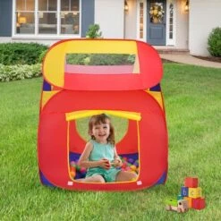 Costway Portable Kid Baby Play House Indoor Outdoor Toy Tent Game Playhut With 100 Balls -Kiddie Kingdom Store GUEST 58c3d0fd b711 4ef3 86ce e456ebf84da9