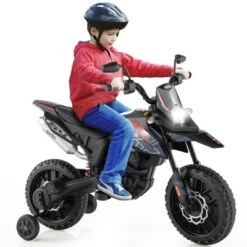Costway 12V Licensed Aprilia Kids Ride On Motorcycle Electric Dirt Bike With Light & Music -Kiddie Kingdom Store GUEST 58ebf492 98c0 4173 a873 5a047c016f1a