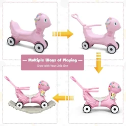 Costway Baby Rocking Horse 4 In 1 Kids Ride On Toy Push Car W/ Music 16 Costway Baby Rocking Horse 4 In 1 Kids Ride On Toy Push Car W/ Music -Kiddie Kingdom Store GUEST 59e95782 a08d 4910 b887 77170688bc03