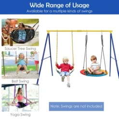 Costway 660 LBS Heavy-Duty Metal Swing Frame Extra Large Swing Stand For Kids And Adults 16 Costway 660 LBS Heavy-Duty Metal Swing Frame Extra Large Swing Stand For Kids And Adults -Kiddie Kingdom Store GUEST 5a2fd530 205e 4b87 bf3f 4cfcf4d75512
