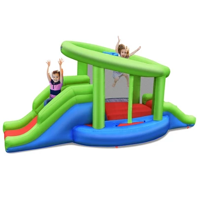 Costway Inflatable Snail Bounce House Dual Slide Basketball Game Without Blower 11 Costway Inflatable Snail Bounce House Dual Slide Basketball Game Without Blower - Image 9