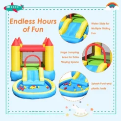 Costway Inflatable Bounce House Kids Slide Jumping Castle Bouncer W/ Balls Pool & Bag -Kiddie Kingdom Store GUEST 5d7aaeb4 9bc4 457e a7b8 54c1572a449b