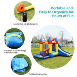 Costway Inflatable Bounce House Slide Bouncer Kids Castle Jumper W/ Balls & 780W Blower 17 Costway Inflatable Bounce House Slide Bouncer Kids Castle Jumper W/ Balls & 780W Blower -Kiddie Kingdom Store GUEST 5d7cdef4 752b 4669 aa52 8eb1938ee66d