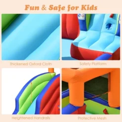 Costway 6-in-1 Pirate Ship Waterslide Kid Inflatable Castle W/Water Blasters Blower Excluded 16 Costway 6-in-1 Pirate Ship Waterslide Kid Inflatable Castle W/Water Blasters Blower Excluded -Kiddie Kingdom Store GUEST 5dfb4139 a198 454e a59c 484cbf14d19b