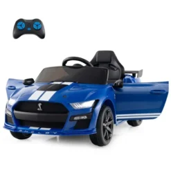 Costway 12V Licensed Ford Mustang Shelby GT500 Kids Ride On Car With Remote Control Black/Navy/Pink/Red -Kiddie Kingdom Store GUEST 5eaceb7e e0d5 4e9f 82b3 3a78aff674f1