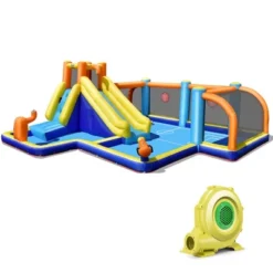Costway Giant Soccer-Themed Inflatable Water Slide Bouncer Splash Pool With/without 735W Blower 20 Costway Giant Soccer-Themed Inflatable Water Slide Bouncer Splash Pool With/without 735W Blower -Kiddie Kingdom Store GUEST 5f0582cc 386a 47bd 8590 14d58d551918